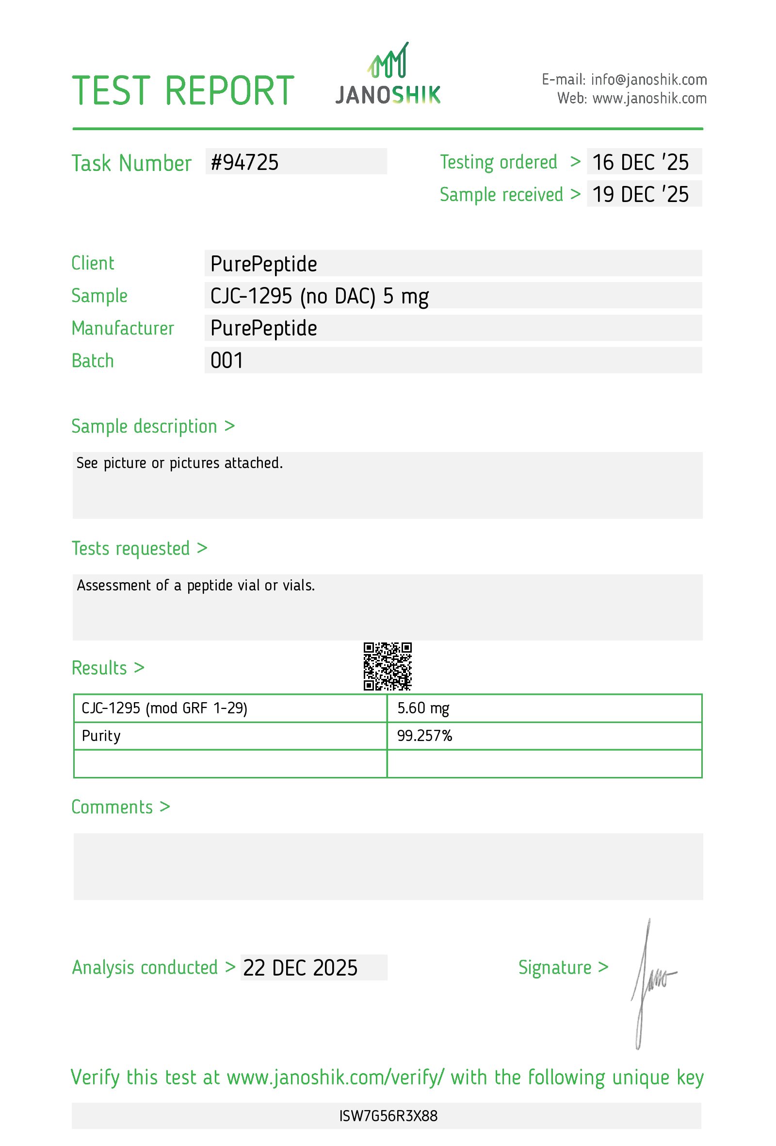 CJC-1295 (no DAC) 5mg
